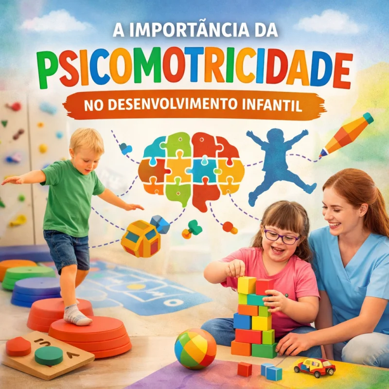 Imagem para o artigo: A Importância da Psicomotricidade no Desenvolvimento Infantil: Crianças Típicas e Atípicas