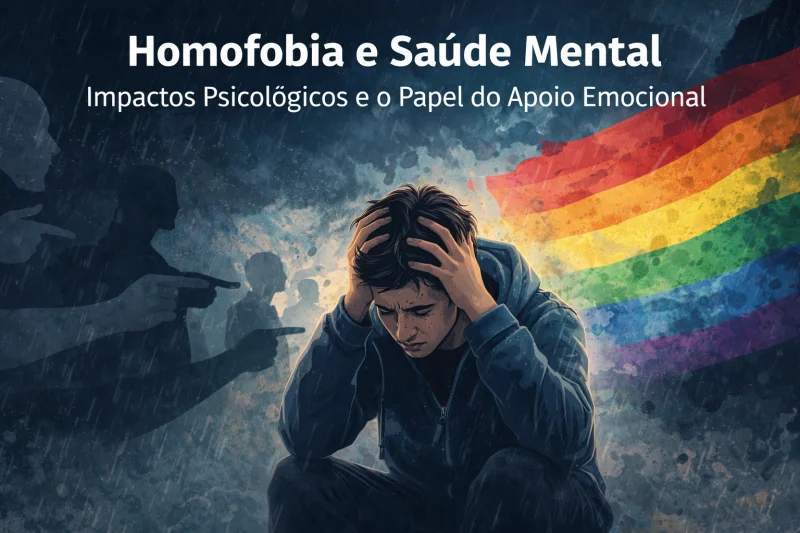 Ícone para o artigo: Homofobia e Saúde Mental: como o preconceito impacta o bem-estar psicológico da população LGBTQIA+