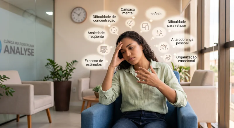 Ícone para o artigo: Síndrome do Pensamento Acelerado: quando a mente não desacelera
